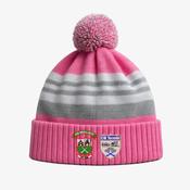 Mullagh Kiltormer GAA KCS Champion Beanie - Pink / Light Grey / White image