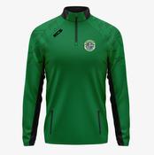 Mullingar Athletic AFC KCS Viva Half Zip Top - Green / Black