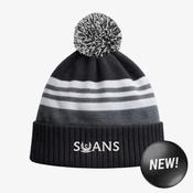 Mullingar Athletic AFC Swans KCS Champion Beanie - Black / Dark Grey / White image