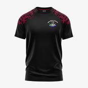 Mullingar Cricket Club KCS Apollo Tee - Black / Maroon