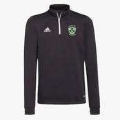 Mullingar Shamrocks Adidas Entrada Half Zip Training Top - Black / White image