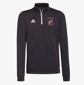 Mullingar Town AFC Adidas Entrada Half Zip Training Top - Black / White image