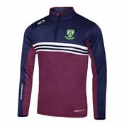 Kilbeggan Shamrocks GAA KCS Cortez Quarter Zip Top - Navy / Maroon / White