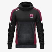 Naomh Mhuire AC Daingean KCS Helios Half Zip Hoodie - Black / Maroon / White image
