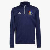 Shamrocks GAA Offaly Adidas Entrada Half Zip Training Top - Navy / White image