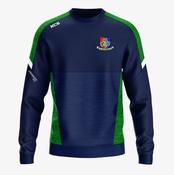 Shamrocks GAA Offaly KCS Helios Crew Neck Top - Navy / Green / White image