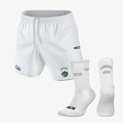 Moate ALL Whites GAA Shorts &amp; Socks image