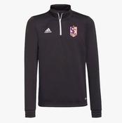 Spink Celtic FC Adidas Entrada Half Zip Training Top - Black / White image