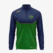 St Colman’s NS KCS Quarter Zip Top - Green / Navy / Gold