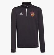 Killarney Cougars Basketball Adidas Entrada Half Zip Training Top - Black / White image