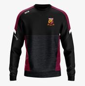 St Vincent's Longford GAA KCS Helios Crew Neck Top - Black / Maroon / White image
