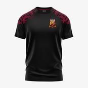 St Vincent's Longford GAA KCS Apollo Tee - Black / Maroon