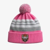 St. Bridget's Currow Basketball Club KCS Champion Beanie - Pink / Light Grey / White image