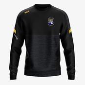 St. Vincent's GAA Offaly KCS Helios Crew Neck Top - Black / Black / Gold image