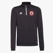 Streete Warriors Basketball Adidas Entrada Half Zip Training Top - Black / White image
