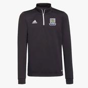 Temple Villa AFC Adidas Entrada Half Zip Training Top - Black / White image