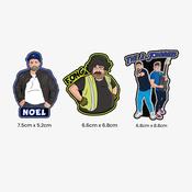 The 2 Johnnies Fridge Magnet Collection (3 MAGNETS) image