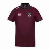 Tulsk GAA KCS Two-Tone Piqué Polo - Burgundy / Black image
