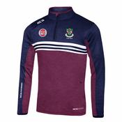 Tulsk GAA KCS Cortez Quarter Zip Top - Navy / Maroon / White image