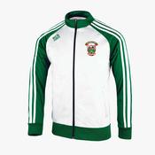 Mullagh GAA KCS Park Retro Track Jacket - White / Kelly Green