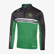 Ballyduff GAA KCS Cortez Quarter Zip Top - Green / Black / White