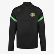 Ferbane Belmont GAA KCS Kinova Quarter Zip Top - Black / Green image