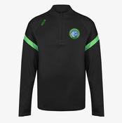 Irish Mountaineering Club KCS Kinova Quarter Zip Top - Black / Green image
