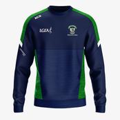 Milltown Ladies Football KCS Helios Crew Neck Top - Navy / Green / White image