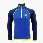 Bunbrosna GAA KCS Evo Quarter Zip Top - Royal / Navy / Yellow image