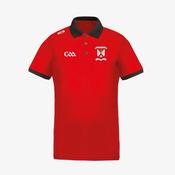Coralstown Kinnegad GAA KCS Two-Tone Piqué Polo - Red / Black image