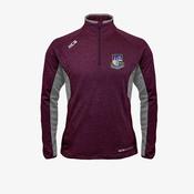 Gaelscoil An Mhuilinn KCS Quarter Zip Top - Maroon / Grey image