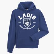 KCS County 'Laois' Hoodie / White / Royal Blue image