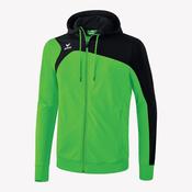 Erima Club Full Zip Top - Black &amp; Lime Green image