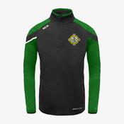 Legion GAA KCS Zola Quarter Zip Top - Black / Green / White