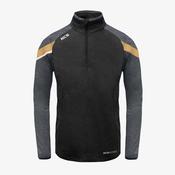 KCS Zola Quarter Zip Top - Black / Graphite / Gold Metallic image