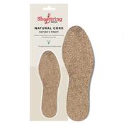 Natural Cork Cushion Insoles Cut to Size (Ladies EU36 to Mens EU46)