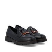 Rieker Ladies Black Leather Loafers image