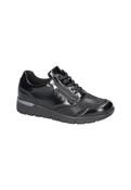 Waldlaufer Ladies Black Patent Leather Sneakers image