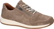 Waldlaufer Men's Brown Suede Leather Sneakers
