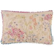 Country Hedgerow Printed Feather Filled Cushion Linen