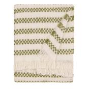 Clynne Tasselled Throw Olive