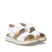Remonte Ladies White Leather Sandals