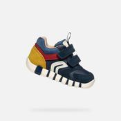 Geox Navy, Red and Mustard Baby Boys Sneakers