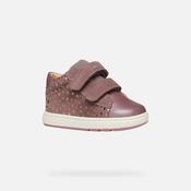 Geox Dark Rose Leather Baby Girls Booties