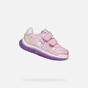 Geox Girls Pink Hello Kitty Light Up Sneakers image