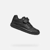 Geox Black Leather Sneakers