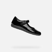 Geox Girls Black Patent Leather Shoes image
