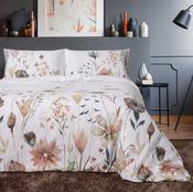 Luxury Linens White with Floral 300TC Cotton Sateen Duvet Set