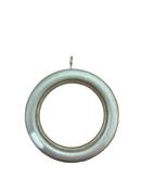 Silver Brushed Wooden 50mm Curtain Rings-Pack of 6