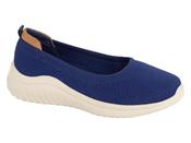 Ladies Navy Slip On Casual Summer Shoes